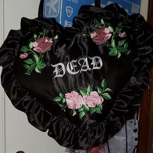 Dolls Kill Black Satin Dead Crossbag, Purse